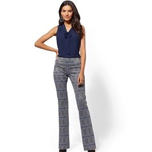7th Avenue Pant— Tall Plaid Pull-On Bootcut
